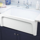 Nantucket 30 Inch Italian Farmhouse Fireclay Sink Chatham-30