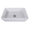 Nantucket 30 Inch White Fireclay Farmhouse Kitchen Sink T-FCFS30