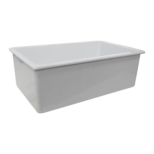 Nantucket 30 x18 Dual Mount Italian made Fireclay Sink Orleans3018