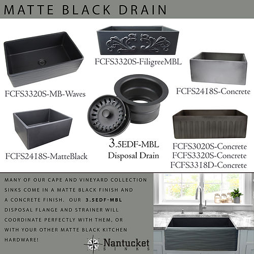 Nantucket 33-Inch Farmhouse Fireclay Sink FCFS3320S-Concrete