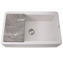 Nantucket 33" Granite Composite Reversible Farmhouse Kitchen Sink PR-FHPS3320W