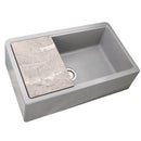 Nantucket 33" Granite Composite Reversible Farmhouse Kitchen Sink PR-FHPS3320GR