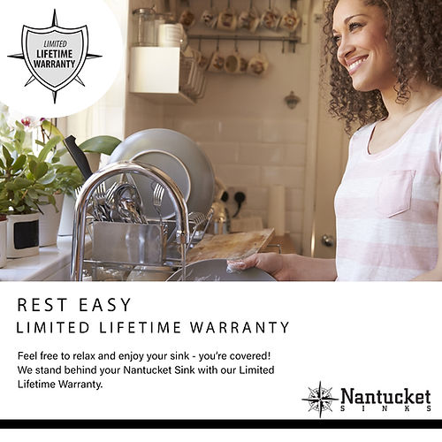 Nantucket 33 Inch Double Bowl Equal Self Rimming Stainless Steel Drop In Kitchen Sink NS3322-DE-9