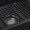 Nantucket 33 Inch Farmhouse Fireclay Sink with Matte Black Finish FCFS3320S-MatteBlack