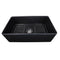 Nantucket 33 Inch Farmhouse Fireclay Sink with Matte Black Finish FCFS3320S-MatteBlack