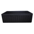 Nantucket 33 Inch Farmhouse Fireclay Sink with Matte Black Finish FCFS3320S-MatteBlack