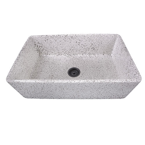 Nantucket 33 Inch Farmhouse Fireclay Sink with Pietra Sarda Finish FCFS3320S-PietraSarda