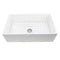 Nantucket 33 Inch White Fireclay Farmhouse Kitchen Sink T-FCFS33