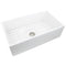 Nantucket 33 Inch White Fireclay Farmhouse Kitchen Sink T-FCFS33