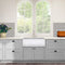 Nantucket 33 Inch White Fireclay Farmhouse Kitchen Sink T-FCFS33