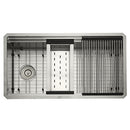 Nantucket 36 inch Prep Station Sink with Offset Drain SR-PS-3620-OSD