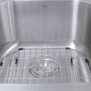 Nantucket 60/40 Double Bowl 16 Gauge Kitchen Sink with Grids and Colander Drains NS503-16