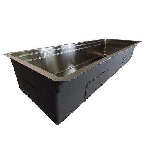 Nantucket 60 Inch Professional Prep Station Small Radius Undermount Stainless Kitchen Sink SR-PS-6020-16