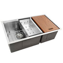 Nantucket Pro Series 32" Stainless Steel Workstation Kitchen Sink 16 Gauge 50/50 Double Bowl SR-PS-3219-DE-16