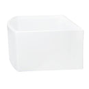 Nantucket Sinks' 30 Inch White Farmhouse Fireclay Sink with Curved Apron Front FCFS3020CA-W