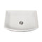 Nantucket Sinks' 30 Inch White Farmhouse Fireclay Sink with Curved Apron Front FCFS3020CA-W