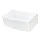 Nantucket Sinks' 30 Inch White Farmhouse Fireclay Sink with Curved Apron Front FCFS3020CA-W