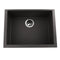 Nantucket Plymouth 24" Granite Composite Kitchen Sink, Black, PR2418-BL