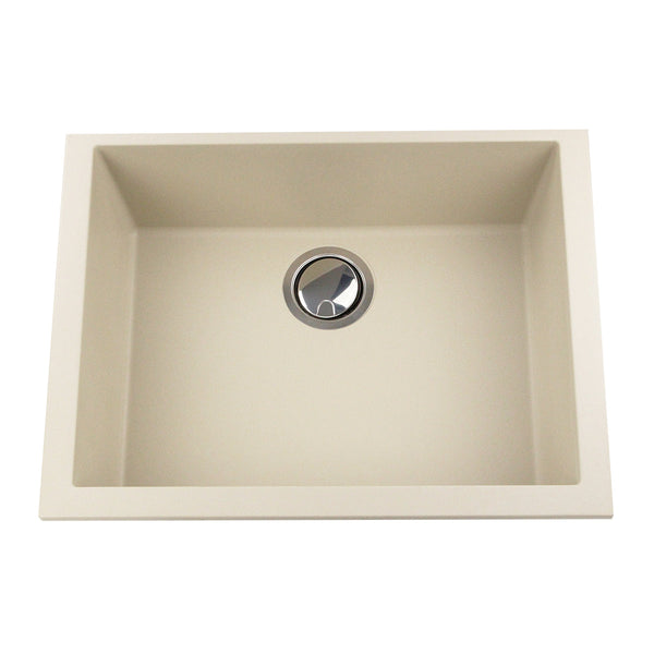 Nantucket Plymouth 24" Granite Composite Kitchen Sink, Sand, PR2418-S