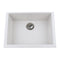 Nantucket Plymouth 24" Granite Composite Kitchen Sink, White, PR2418-W