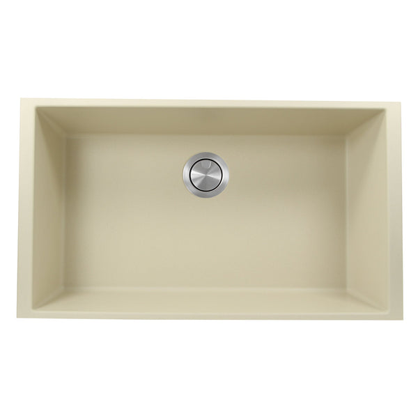 Nantucket Plymouth 33" Granite Composite Kitchen Sink, Sand, PR3320-S-UM