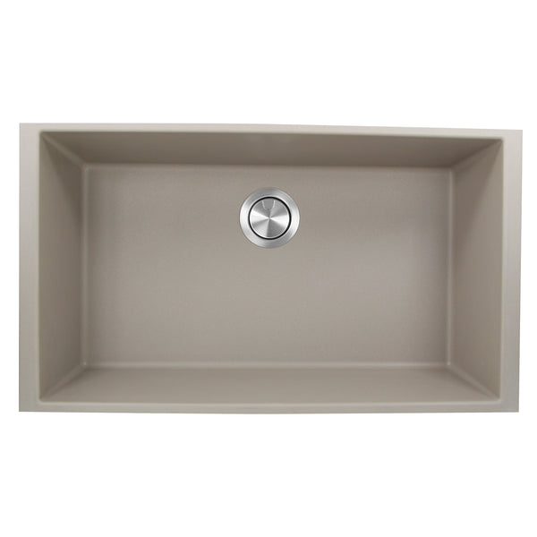 Nantucket Plymouth 33" Granite Composite Kitchen Sink, Truffle, PR3320-TR-UM