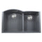 Nantucket Plymouth 33" Granite Composite Kitchen Sink, 60/40 Double Bowl, Titanium, PR6040-TI-UM