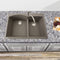 Nantucket Plymouth 33" Granite Composite Kitchen Sink, 60/40 Double Bowl, Truffle, PR6040-TR