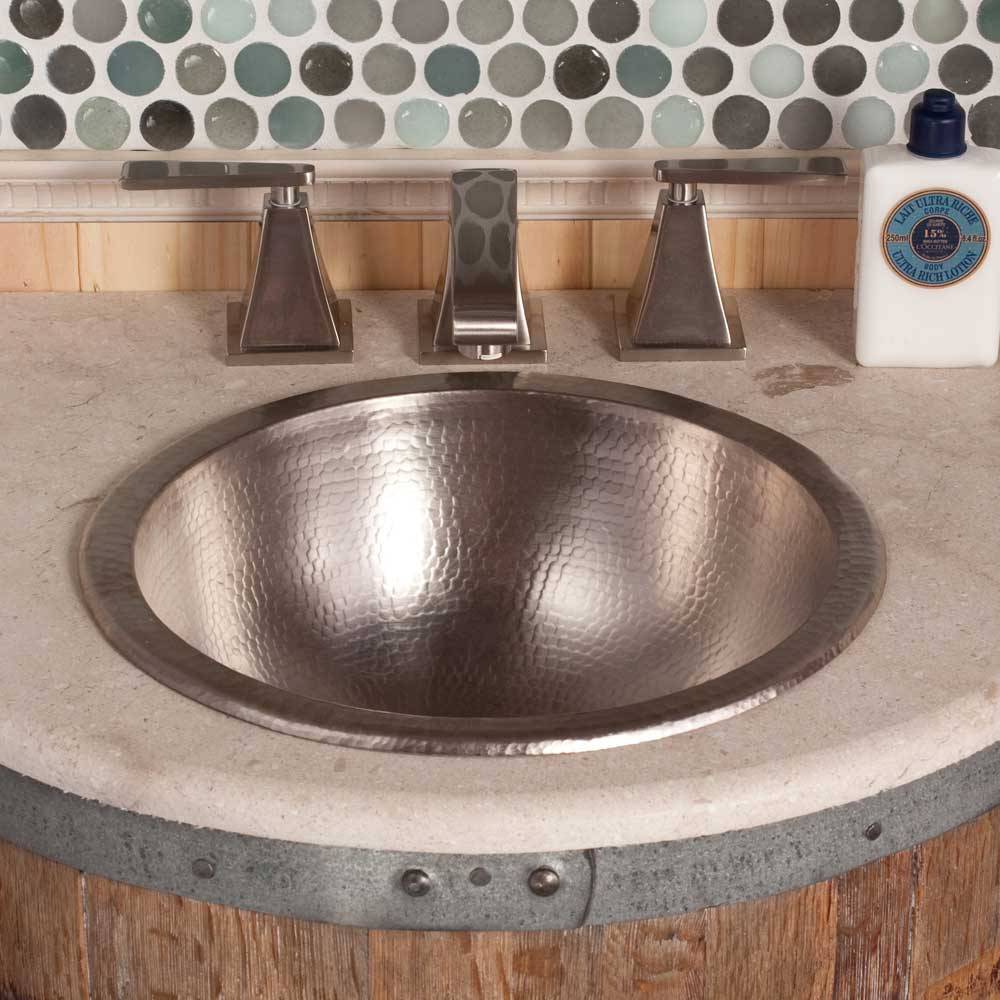 Native Trails Paloma Round Hand Hammered Bathroom Sink