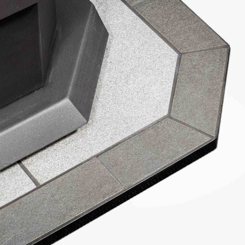 ComfortBilt Pewter Rock Flatwall Hearth Pad