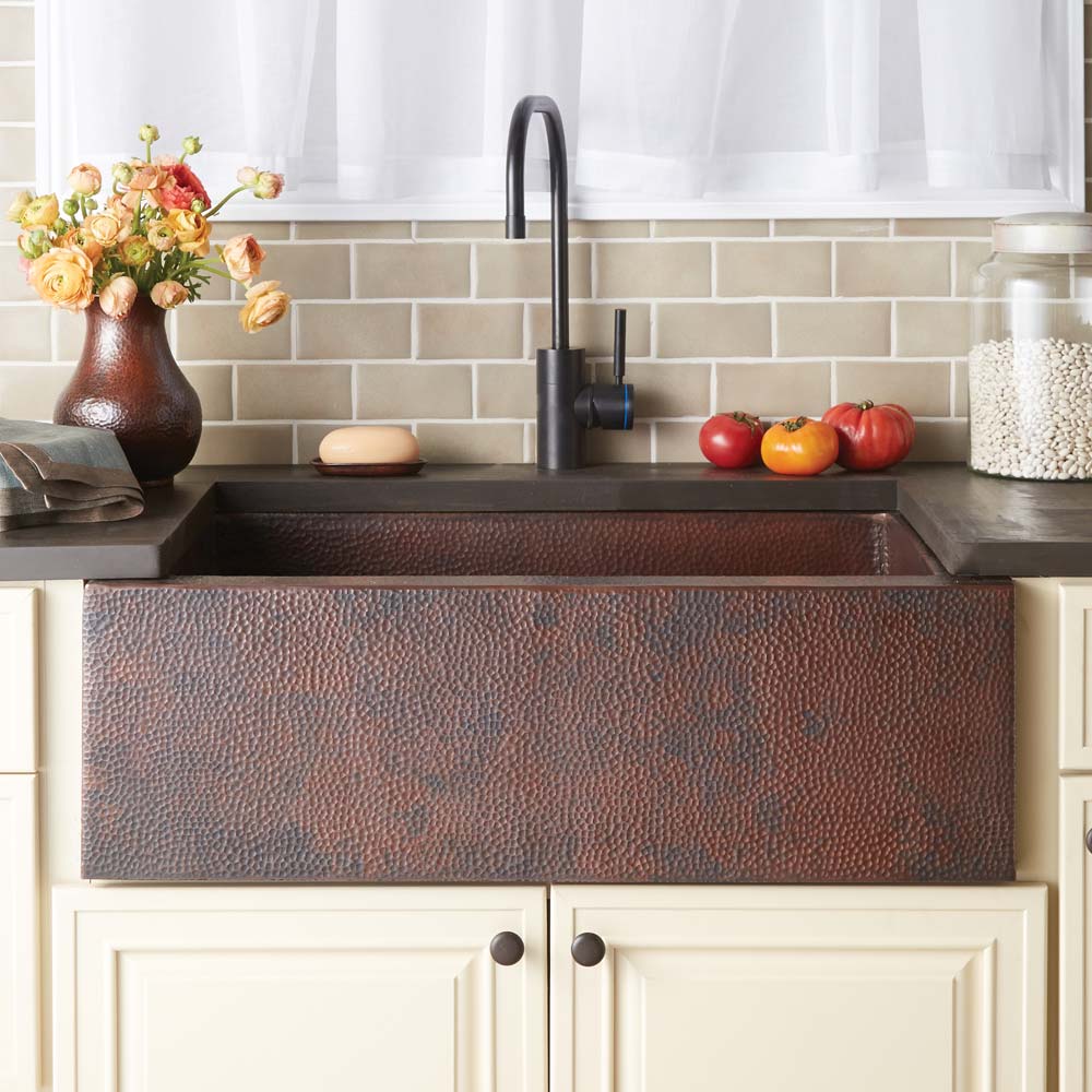 Native Trails 33-Inch Pinnacle Apron-Front Farmhouse Kitchen Sink