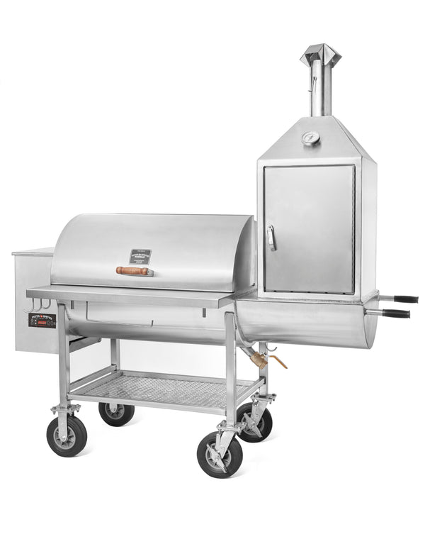 Pitts and Spitts Stainless Steel Maverick 1250 w/ Upright Smokebox