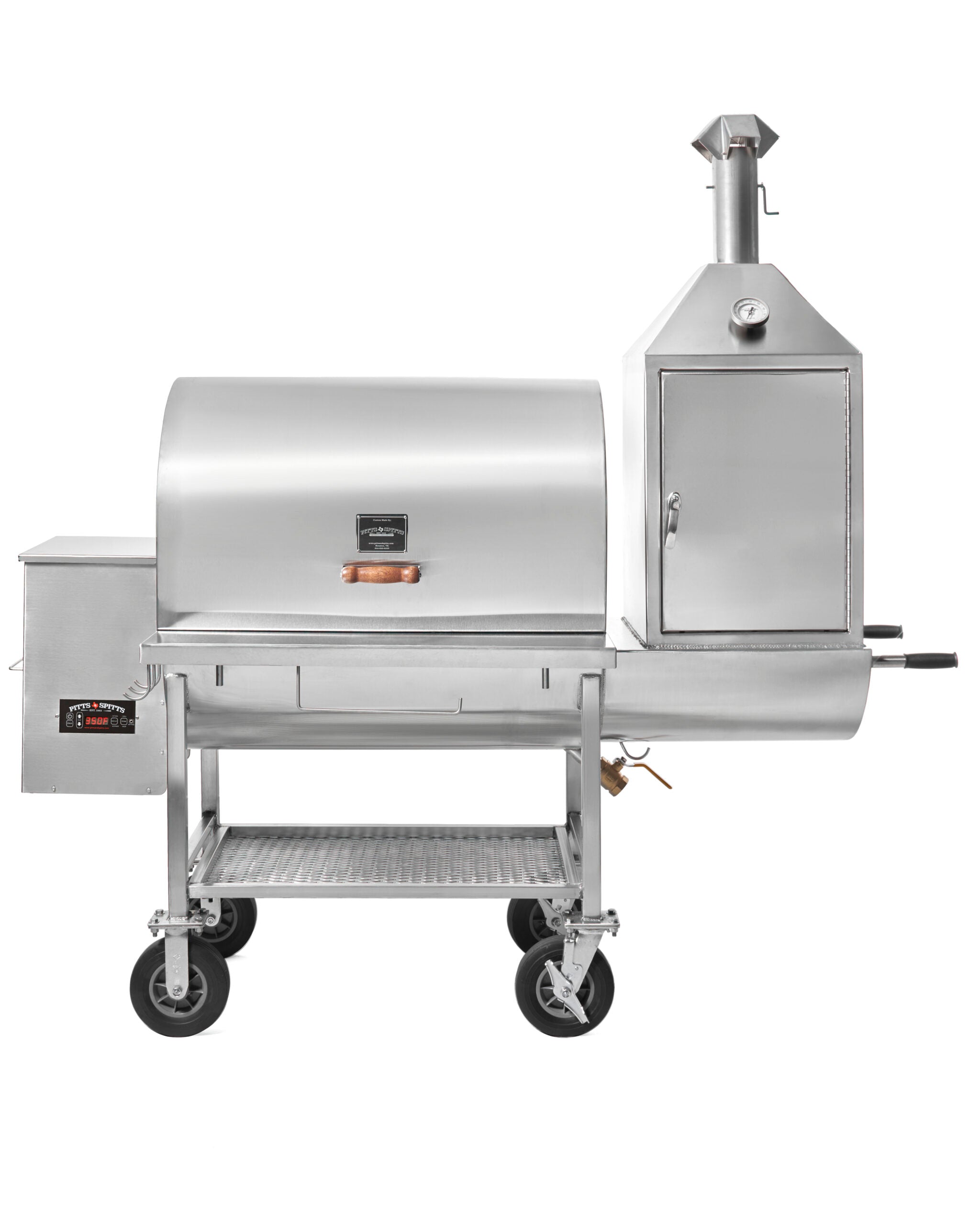 Pitts and Spitts Stainless Steel Maverick 2000 w/ Upright Smokebox