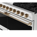 Thor Kitchen 48-Inch Professional Gas Range with Double Oven in Stainless Steel with Bronze Trim (RSG48E-BRZ)