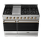 Thor Kitchen 48-Inch Professional Gas Range with Double Oven in Stainless Steel with Bronze Trim RSG48E-BRZLP