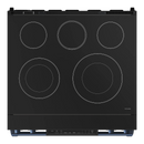 Thor Kitchen 30-Inch Professional Electric Range with Tilt Panel Touch Control in Black with Navy Blue Trim (RSE30B-BLU)