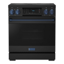 Thor Kitchen Gordon Ramsay Series 30-Inch Professional Electric Range with Tilt Panel Touch Control in Black with Navy Blue Trim (RSE30B-BLU)