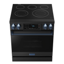 Thor Kitchen 30-Inch Professional Electric Range with Tilt Panel Touch Control in Black with Navy Blue Trim (RSE30B-BLU)