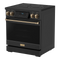 Thor Kitchen 30-Inch Professional Electric Range with Tilt Panel Touch Control in Black with Bronze Trim (RSE30B-BRZ)