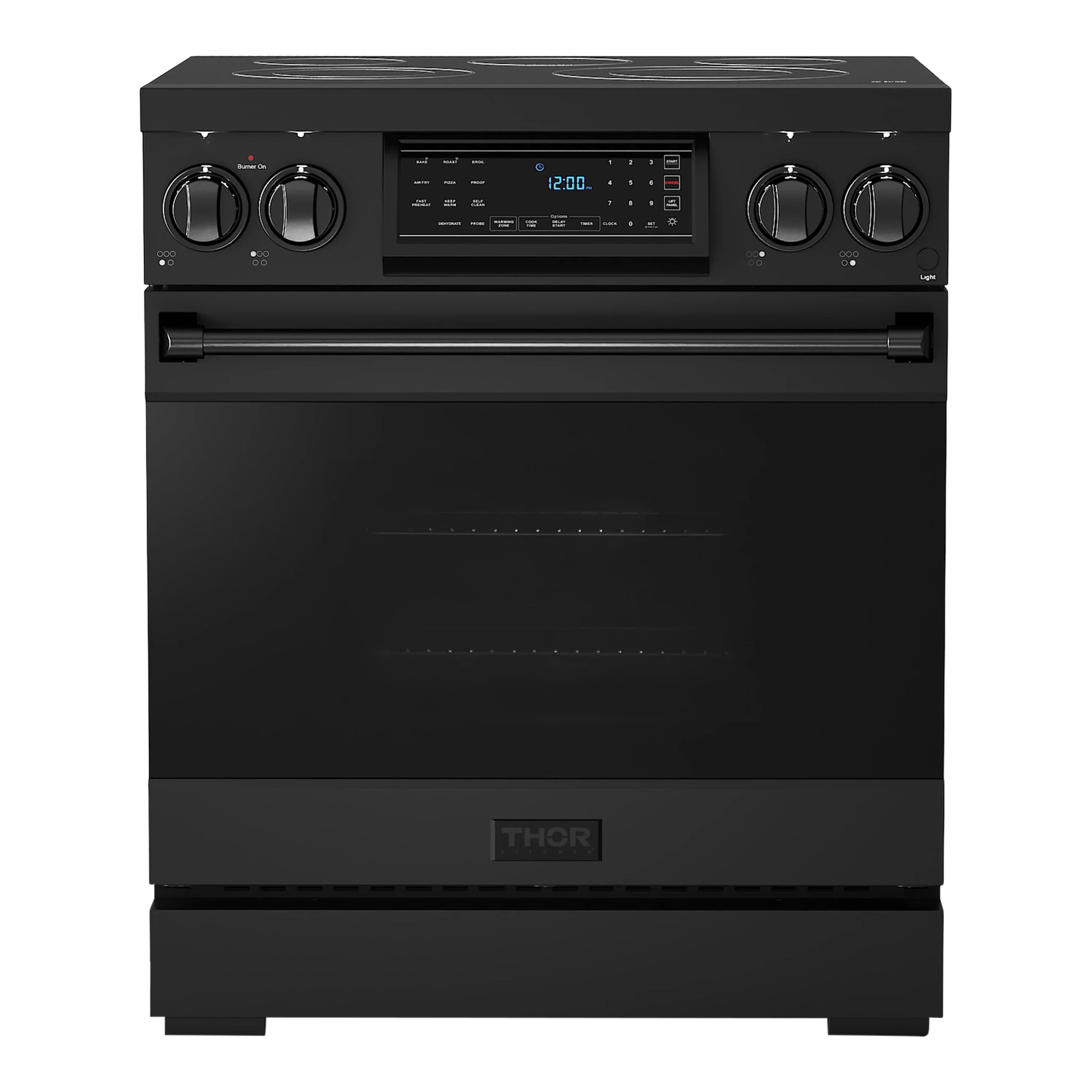 Thor Kitchen Gordon Ramsay Series 30-Inch Professional Electric Range with Tilt Panel Touch Control in Black (RSE30B)