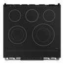 Thor Kitchen 30-Inch Professional Electric Range with Tilt Panel Touch Control in Black with Stainless Steel Trim (RSE30B-SS)