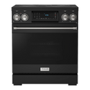 Thor Kitchen Gordon Ramsay Series 30-Inch Professional Electric Range with Tilt Panel Touch Control in Black with Stainless Steel Trim (RSE30B-SS)