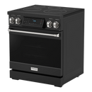 Thor Kitchen 30-Inch Professional Electric Range with Tilt Panel Touch Control in Black with Stainless Steel Trim (RSE30B-SS)