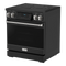 Thor Kitchen 30-Inch Professional Electric Range with Tilt Panel Touch Control in Black with Stainless Steel Trim (RSE30B-SS)