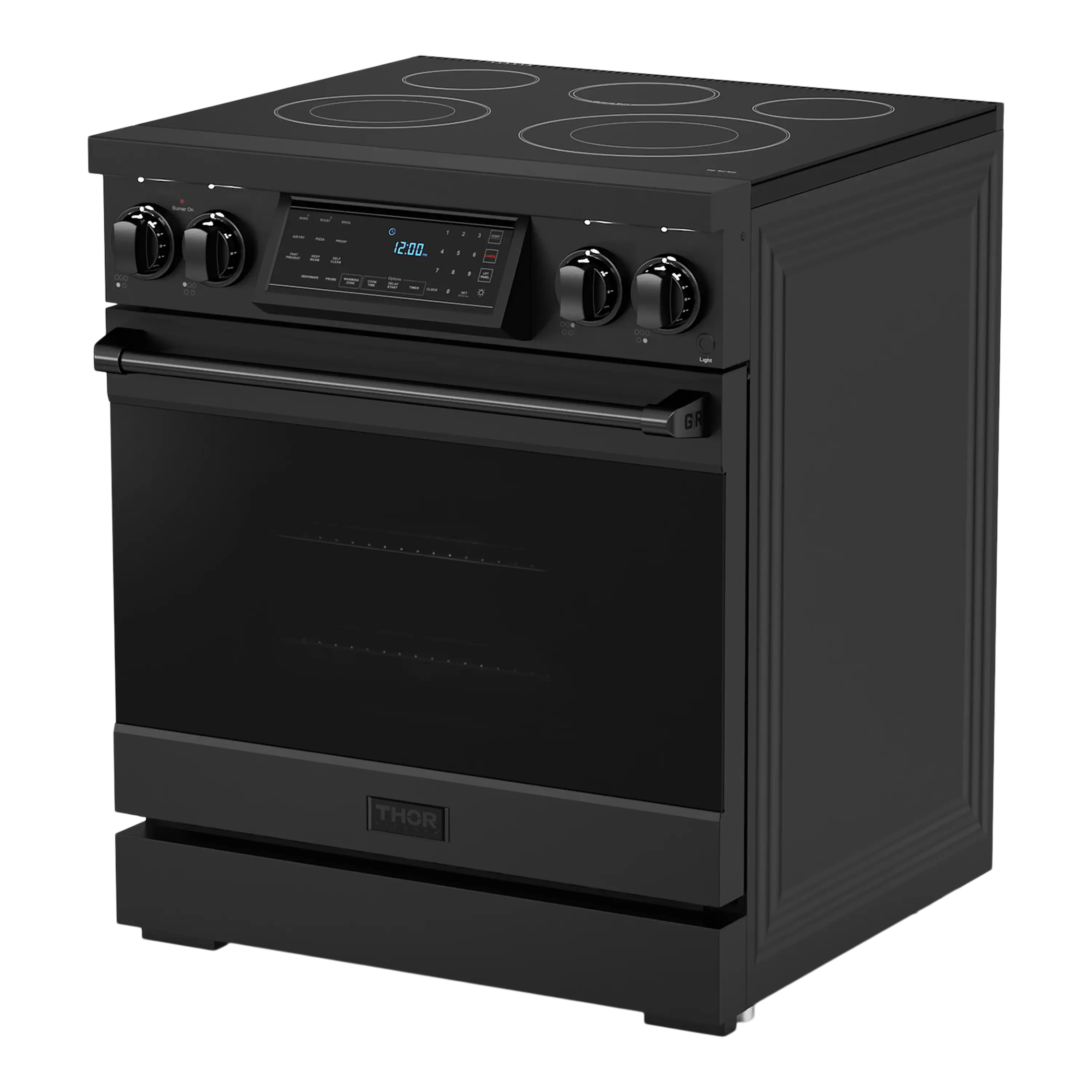 Thor Kitchen 30-Inch Professional Electric Range with Tilt Panel Touch Control in Black (RSE30B)