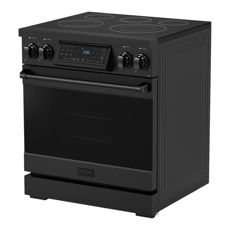 Thor Kitchen 30-Inch Professional Electric Range with Tilt Panel Touch Control in Black (RSE30B)