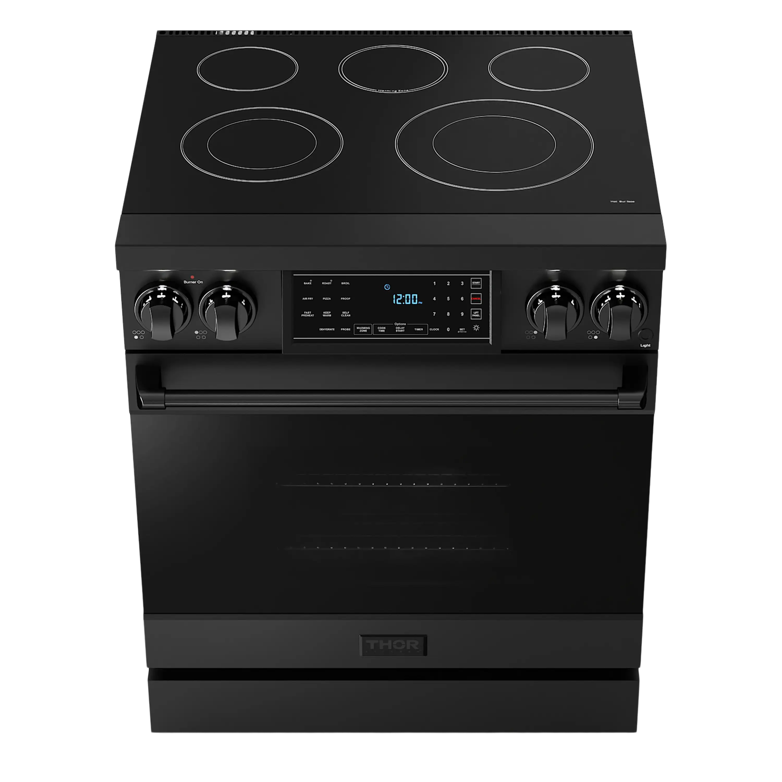 Thor Kitchen 30-Inch Professional Electric Range with Tilt Panel Touch Control in Black (RSE30B)