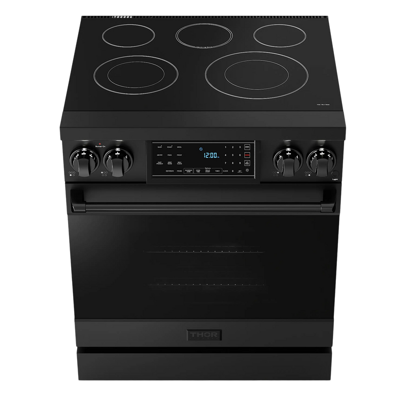 Thor Kitchen 30-Inch Professional Electric Range with Tilt Panel Touch Control in Black (RSE30B)