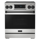 Thor Kitchen Gordon Ramsay Series 30-Inch Professional Electric Range with Tilt Panel Touch Control in Stainless Steel with Black Trim (RSE30-BLK)