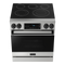 Thor Kitchen 30-Inch Professional Electric Range with Tilt Panel Touch Control in Stainless Steel with Black Trim (RSE30-BLK)